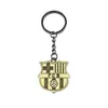 Insignia de Fútbol Bronce en Llavero de Metal Real Madrid Barcelona Inter AC Juve Paris Chelsea Souvenir