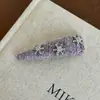 Pinza de pelo de copo de nieve de diamantes completa elegante de alta gama coreana Nuevo diseño de nicho Pinza lateral para flequillo Pinza para cabello suelto Tocado