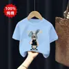 Camiseta de Manga Corta para Niños Algodón Puro Ropa con Estampado de Dibujos Animados para Niños Nuevo Verano 2026 Ropa de Verano para Bebés Ropa para Niños Tops