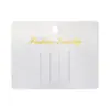 Tarjeta de cartulina especial para pasador de pelo PET, pinza de resorte de alta gama, pinza de mariposa, tarjeta de embalaje para joyería, 9.1X7.1 tarjeta blanca