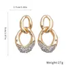 Brincos de Pingente Redondo com Agulha de Prata Cruzada Europeia e Americana Inlaid Diamante Pérola Luz de Luxo High-End Simples Moda Brincos de Tarraxa Joias de Orelha Feminino
