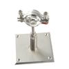 Base de placa quadrada de aço inoxidável 304, suporte de tubo ajustável, suporte de tubo redondo, braçadeira de tubo, clipe de aro de fixação, braçadeira de tubo