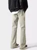 Jeans Lavado Novo de Outono Masculino Streetwear Estilo Retro Americano Slim Fit Reto Casual Calças Longas Masculinas