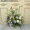 Arranjos de Flores Artificiais Estilo Jardim Monet para Montagem de Cenas de Casamento, Vitrines com Tema Floresta, Paisagismo com Flores Artificiais e Arranjos de Flores para Passarelas