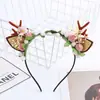 Nova Moda Mais Vendido Tiara de Natal com Galhos Vermelhos Tiara Super Fada Cabeça de Noz Tiara DIY Fábrica de Acessórios de Cabeça Atacado