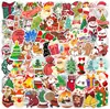 100 Pegatinas Navideñas Nuevas para Laptops, Botellas de Agua, Equipaje Impermeable, Patinetas, Pegatinas de Graffiti Transfronterizas