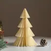Decorações de Natal Enfeites para Árvore de Natal Mini Árvore de Natal 2026 Novo Modelo Decoração de Origami de Natal Adereços de Cena