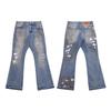 Al por mayor transfronterizo Galería Dept nuevos pantalones vaqueros microcosidos de empalme pintados a mano con costuras de tinta lavada, combinables para hombre