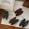 Pinza para el pelo de tejido de lana sarga estilo nuevo 2026 coreana, Pinza de moda y de alta gama para flequillo, Pinza lateral, Accesorio para el pelo infantil