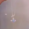 Colar redondo de zircônia europeu e americano mais vendido, luxo leve, corrente de clavícula requintada de alta qualidade, joias personalizadas de nicho da moda atacado