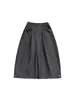 Pantalones Anchos de Pierna Ancha con Pliegues Estilo Coreano Otoño Nuevo Naranja Zhi Pantalones Largos Casuales Corte Holgado Talla Pequeña 26007-1