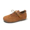 Zapatos de mujer estilo retro alemán 2026 nuevo modelo otoño-verano planos con cordones zapatos tipo Birkenstock suela suave ballet versátil zapatos casuales