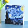 Caderno Carimbo em Branco Pintura a Óleo Van Gogh Ins Simples Caderno de Mão para Estudantes Atacado Disponível
