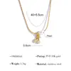 Collar Colgante de Fruta Nuevo de Otoño Estilo Europeo y Americano para Mujer Cadena de Clavícula con Colgante de Cereza de Diamante de Oro de 18 Quilates Set