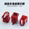 Enchufe de Alimentación Rojo Dc-005 Diámetro de Pin 5521 5525 Tres Pines Conector Eléctrico de 12V Enchufe Hembra Dc