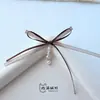 Elegantes accesorios de tela con cuentas de doble hebra y lazo anudado a mano para bolsos, zapatos, sombreros y accesorios de ropa DIY