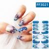 FF Gel sin Hornear 5D Pegatinas para Uñas Pegatinas para Uñas Completas Estilo Japonés y Coreano Impermeables Pegatinas para Uñas Imitación Diamante Pegatinas de Esmalte de Uñas