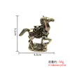 Adornos Retro de Caballo de la Fortuna de Latón, Monedas de Cobre en Lingotes, Artesanías, Decoraciones para el Hogar y la Oficina