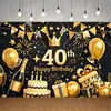 Novo Tecido de Fundo Feliz Aniversário Transfronteiriço Festa Carnaval Série Principal Decoração de Cena Faixa de Aniversário