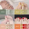 Adesivos para Unha do Pé Padrão Estéreo Zf Diamante de Imitação 3D Manicure Patch Impermeável Longa Duração Clareador Patch Completo para Unha do Pé Produto Acabado
