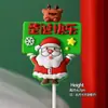 Decoração de Bolo de Natal para Celebridade da Internet 2025 Sino Papai Noel Boneco de Neve Decoração de Sobremesa de Confeitaria Plug-in