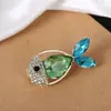 Broche de Nuevo Estilo Transfronterizo, Ramillete Colorido para Mujer, Alfiler Exquisito, Estilo Retro Europeo y Americano, Accesorio para Traje, Joyería Anti-Exposición