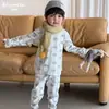 Clase infantil Beixinan Ropa y Pantalones de Algodón Puro Lycra Otoño para Niños y Niñas, Conjunto de Ropa Interior Térmica Sin Costuras