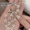 Arte de Uñas Mariposa Destello Fino Perlado Zircón Ojo de Caballo Aleación Diamante Mariposa Super Destello Arte de Uñas Diamante de Uña Decoración de Uña Destello