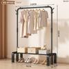 Cabideiro Simples, Cabideiro Doméstico Interno de Dupla Haste, Cabideiro de Chão para Quarto, Cabideiro para Roupas de Varanda