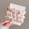 Laço de Cabelo de Renda Doce, Scrunchie de Luxo Estilo Coreano, Laço de Cabelo Extra-Grande para Coque, Corda de Cabelo para Rabo de Cavalo, Acessório de Cabelo