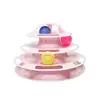Novo Brinquedo Caverna Tao para Gatos Bola Dispensadora de Petiscos Giratório com Mola Prato de Diversão para Gatos Auto-Diversão Pet Brinquedo#