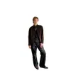 Chaqueta Casual Nueva para Hombre 2026, Estilo Vintage, Marca de Moda, Cuello Alto, Chaqueta Abrigo Juvenil de Gamuza