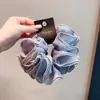 Scrunchie de Gaze Leve Plissada Macia de Luxo Leve para Mulheres, Versátil para Uso Diário, com um Toque Juvenil, Adequado para Rabos de Cavalo e Coques