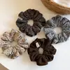Diadema de Lana con Estampado de Leopardo para Otoño e Invierno para Mujer, Textura Suave, Sensación de Alta Calidad, Cuerda para el Cabello para Atar el Cabello, Accesorios para el Cabello Retro, Cuerda para el Cabello