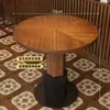 Mesas y sillas comerciales para tabernas y restaurantes, restaurante de té retro, mesas y sillas para salones privados de hotel, mesas y sillas de bar estilo americano, sillas de madera maciza