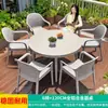 Marca Familiar Mo Set de Mesa y Sillas de Malla para Exteriores, Cómodo Textileno Aleación de Aluminio Muebles de Ocio para Jardín de Villa Patio