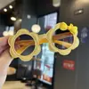 Gafas de Sol de Dibujos Animados Infantiles con Personajes de Música Montura Redonda Flor Gafas de Sol para Bebé Protección UV Estilo Occidental Gafas de Sol para Niñas