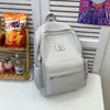 Mochila estudantil fresca e simples em cor sólida estilo floresta, mochila casual versátil japonesa para meninas, mochila de grande capacidade estilo faculdade