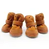 Venta al por mayor directa de fábrica Zapatos para perro Botas de nieve Bichón Mascota Perro Gato Chihuahua Zapatos de algodón de lana de cordero Zapatos para mascota