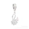 Aleación de plata amuleto animal tortuga gato estrella de mar pájaro perro ciervo colgante pulsera DIY colgante de aleación colgante