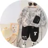 2026 Nuevo Conjunto de Ropa de Otoño para Niños Niños Sudadera con Bolsillo con Cremallera Conjunto Elegante de Dos Piezas Niños Bebé