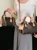 Bolsas femininas transfronteiriças 2026 nova moda Bolsa Boston, bolsa travesseiro, bolsa de ombro versátil, bolsa transversal com estampa