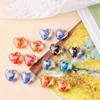 Pendientes vintage hechos a mano con cuentas de colores, esmalte de colores, material para pendientes, accesorios, diseño de flor sándwich