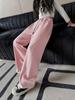 Pantalones de pierna ancha para niñas Primavera y Otoño 2026 Nuevos pantalones de otoño para niños para niñas Niños grandes Pantalones deportivos de pierna recta Ajuste holgado