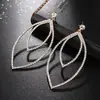 Pendientes Geométricos Creativos Personalizados de Celebridades de Internet Europeas y Americanas con Pedrería Pendientes Huecos Super Grandes Pendientes para Mujer E612
