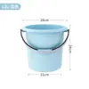 Cubo de almacenamiento de agua para el hogar, cubo grande de plástico engrosado, cubo redondo grande portátil para dormitorio de estudiantes con cubo de ropa resistente a caídas, lavabo