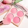 HISYI rubor inteligente de cuatro colores color natural nude maquillaje fácil de difuminar color mate contorno de color placa de rubor puro mujeres