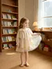 2026 Artículo popular de TikTok Verano Temu nuevo vestido de manga larga para niña vestido de princesa bordado estampado