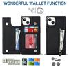 Para iPhone 14 PRO Mobile Phone Leather Case Apple Zipper Fruit 13 Crossbody Mobile Phone Case Moda Feminina Lanyard Case Protetor
