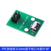 Placa Adaptadora FPC/FFC com Conector de Passo 0,5mm Soldado para Pino Header Reto 2,54 Adaptador de Cabo Flexível